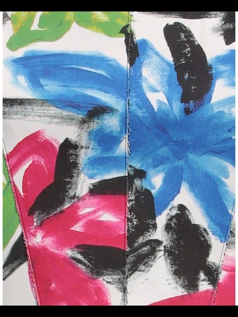 Marni Floral Brushstroke Bustier Crop Top in Pink, Blue & Green Size XS to S - Picture 12 of 13